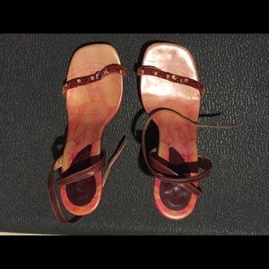 Single strap gemmed stiletto